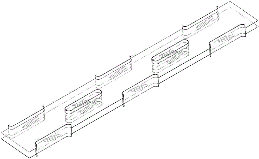 Forced convection device for tube-and-fin radiator