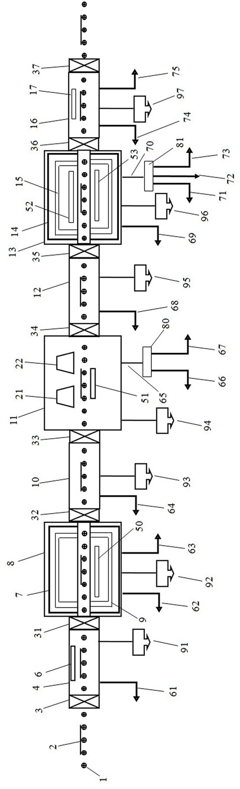Device for continuously preparing two-dimensional nano films