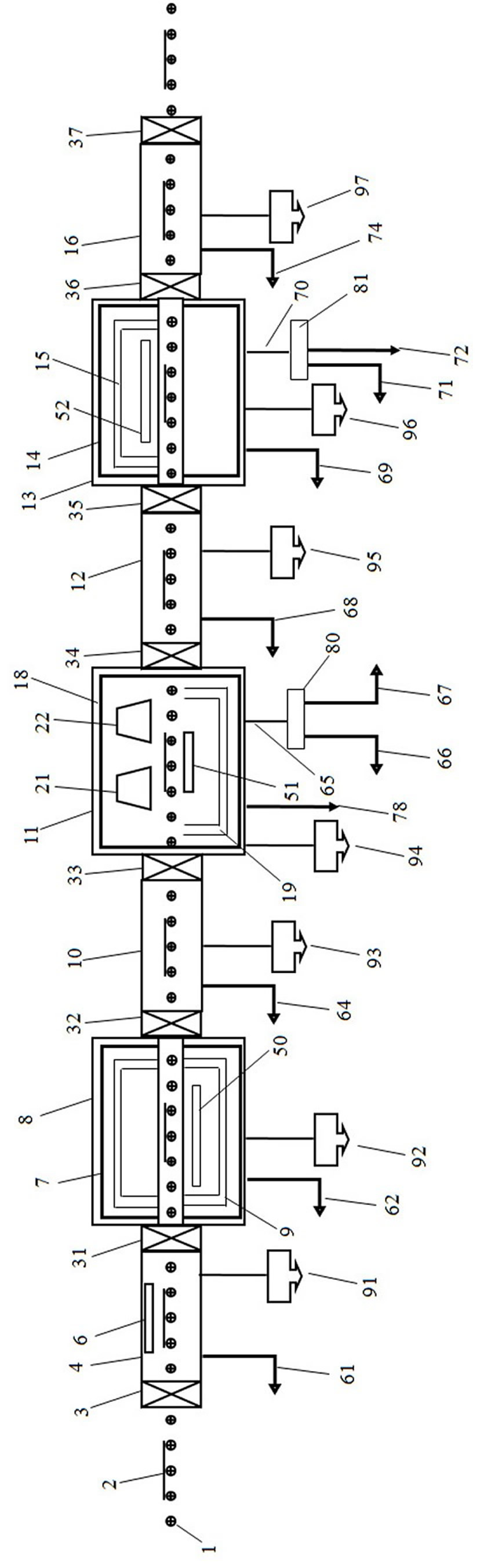 Device for continuously preparing two-dimensional nano films
