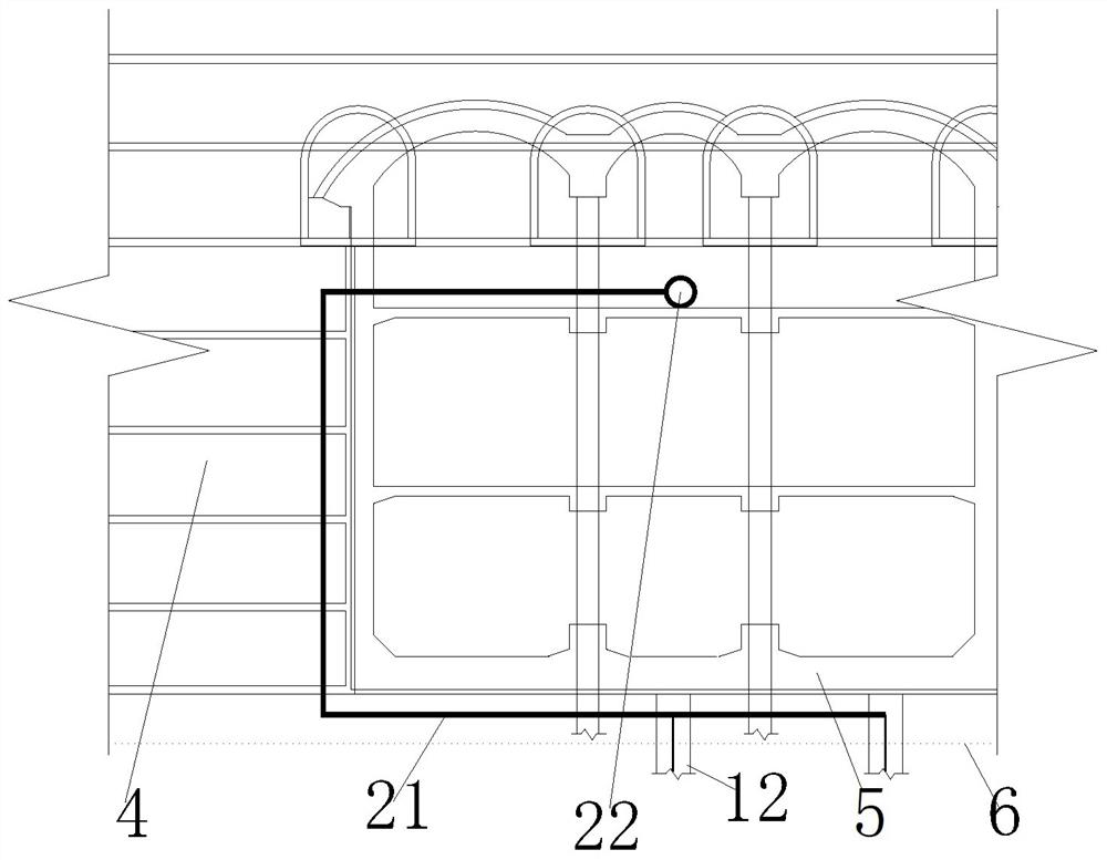 A subway construction dewatering system and dewatering method for complex underground