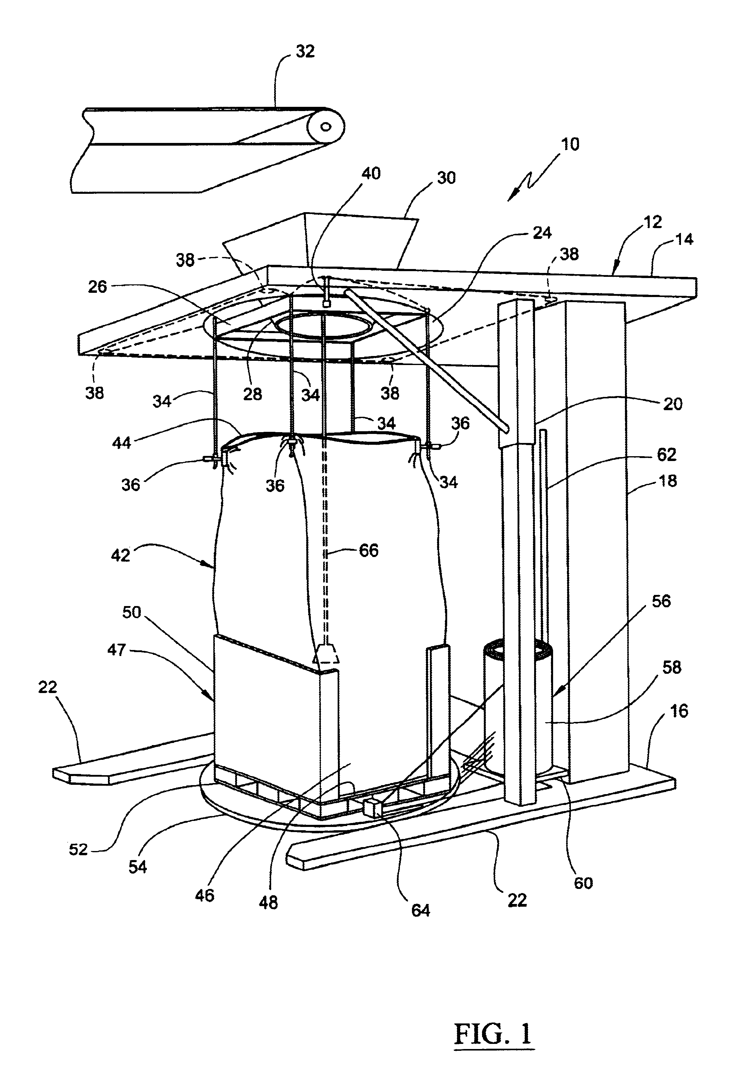 Transportable container for bulk goods and method for forming the container