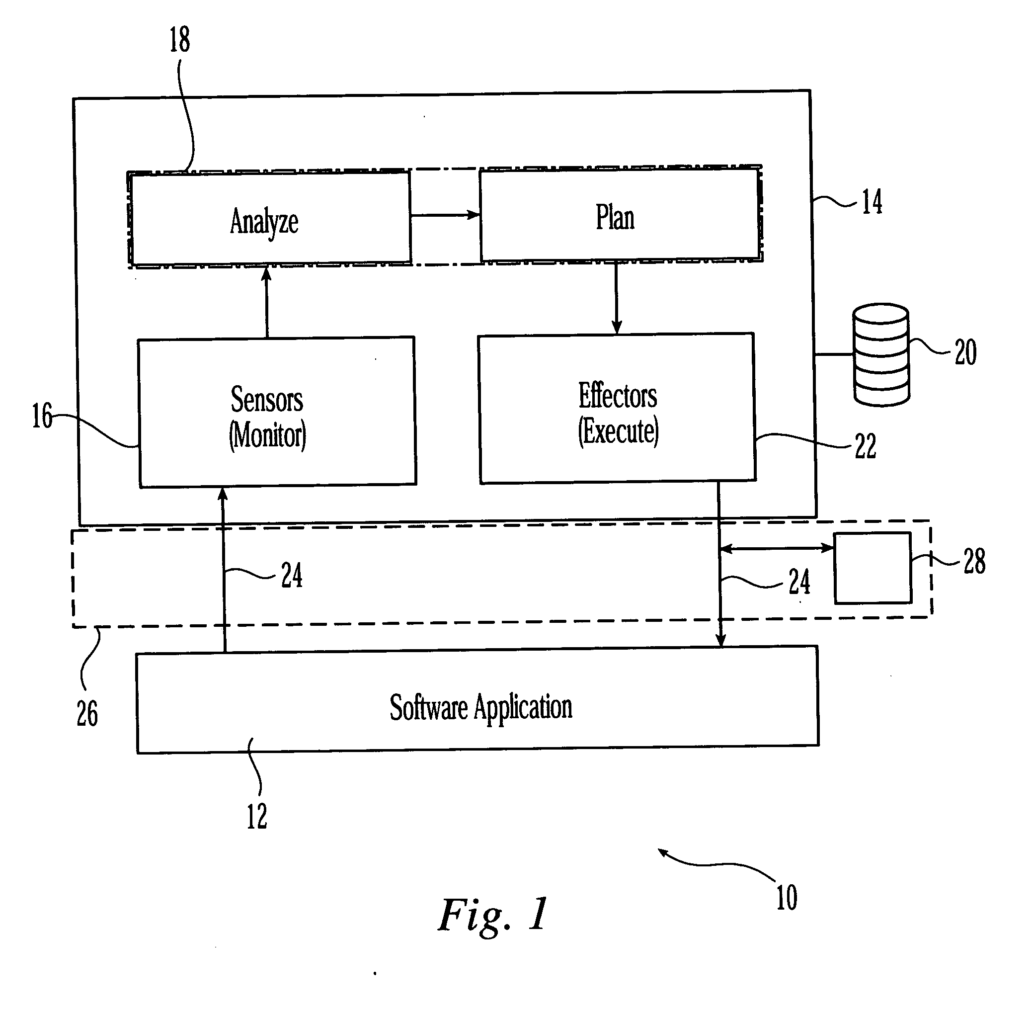 Approach to monitor application states for self-managing systems