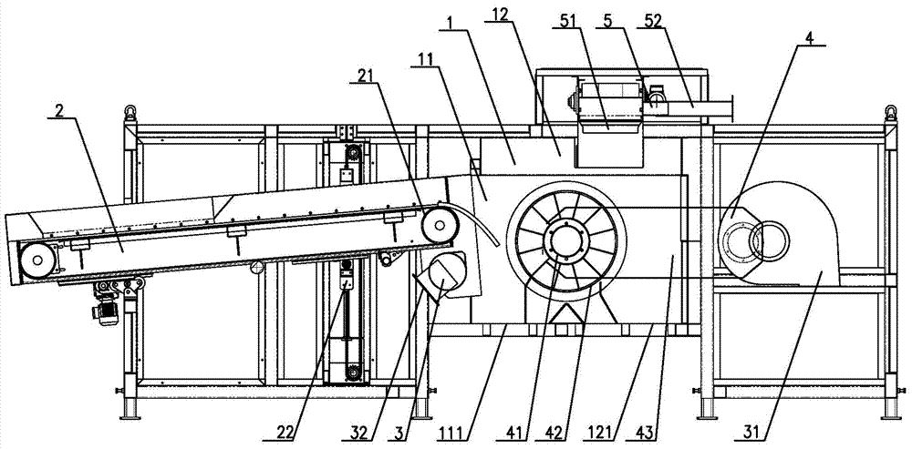 Building rubbish screening equipment and screening method