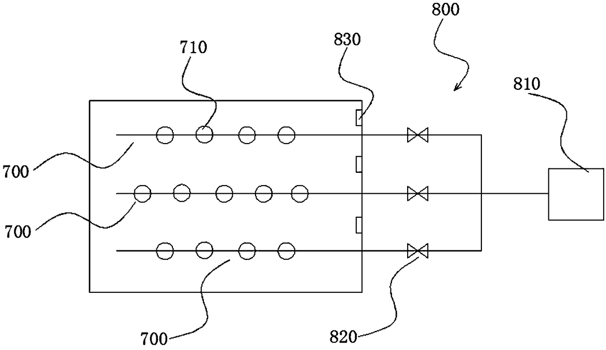 Fiber production water treatment device and system