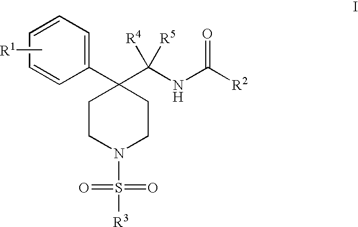 4-Phenyl piperdine sulfonyl glycine transporter inhibitors