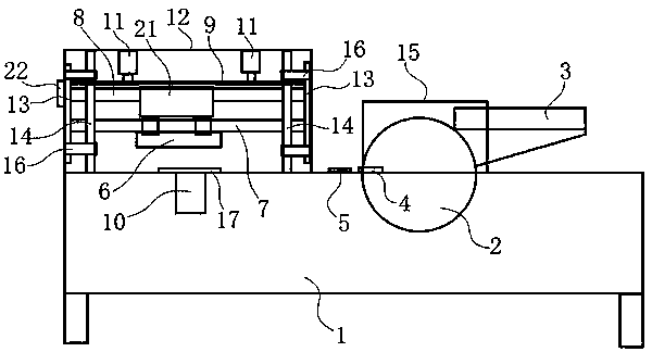 Flat workpiece cutting device