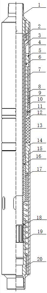 Self-packing dual-channel fluid control stepless fracture sliding sleeve device