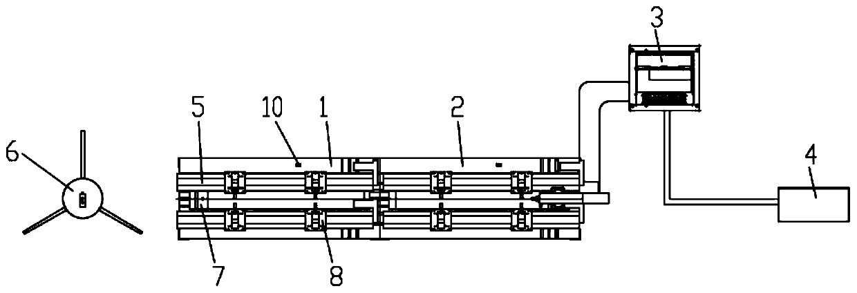 A multi-stage oil cylinder horizontal intelligent assembly platform