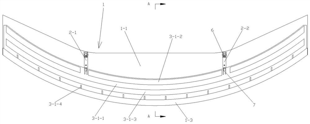 Hopper device and construction method for laying of tunnel inverted arch cushion layer