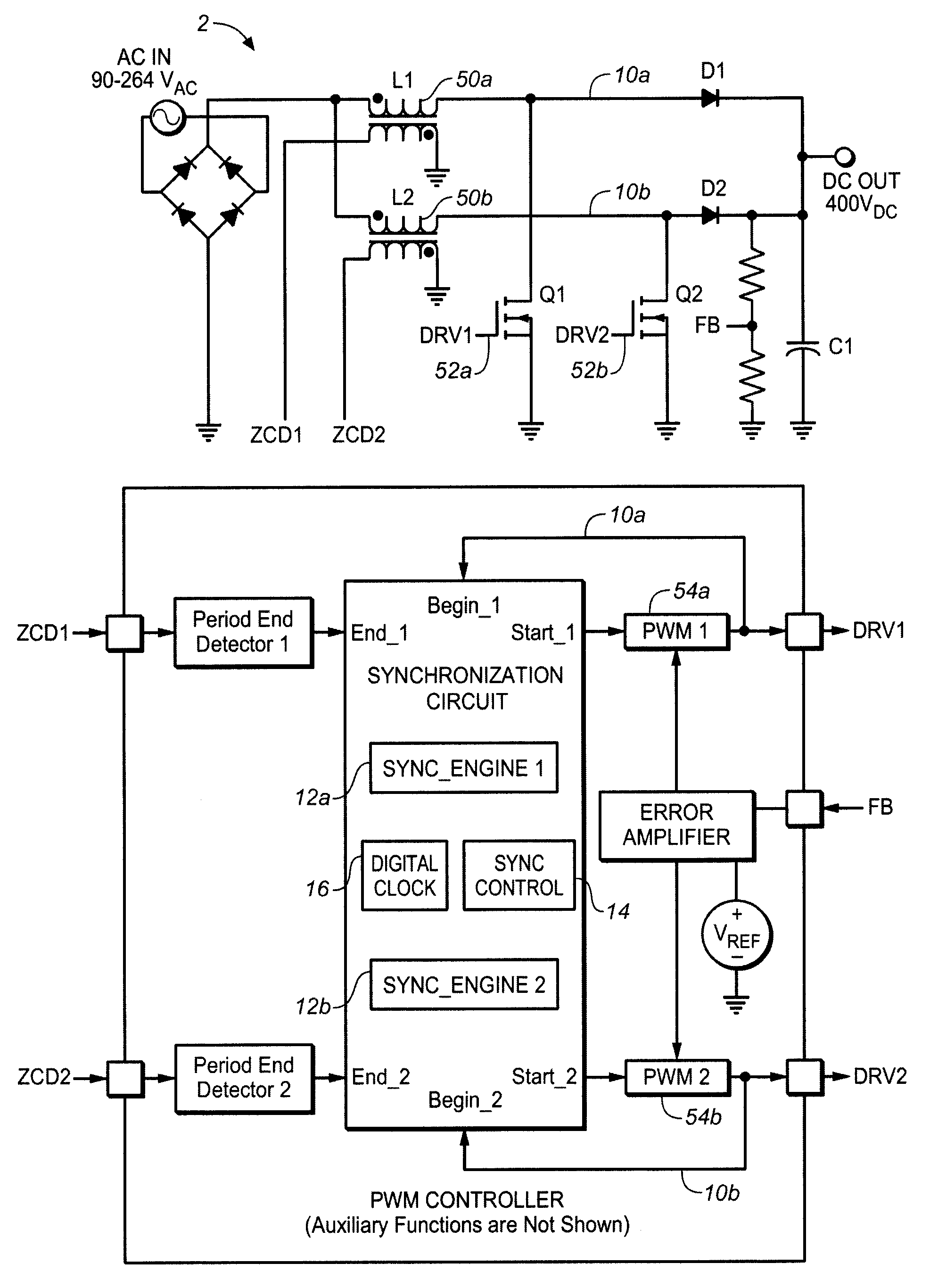 Synchronizing frequency and phase of multiple variable frequency power converters