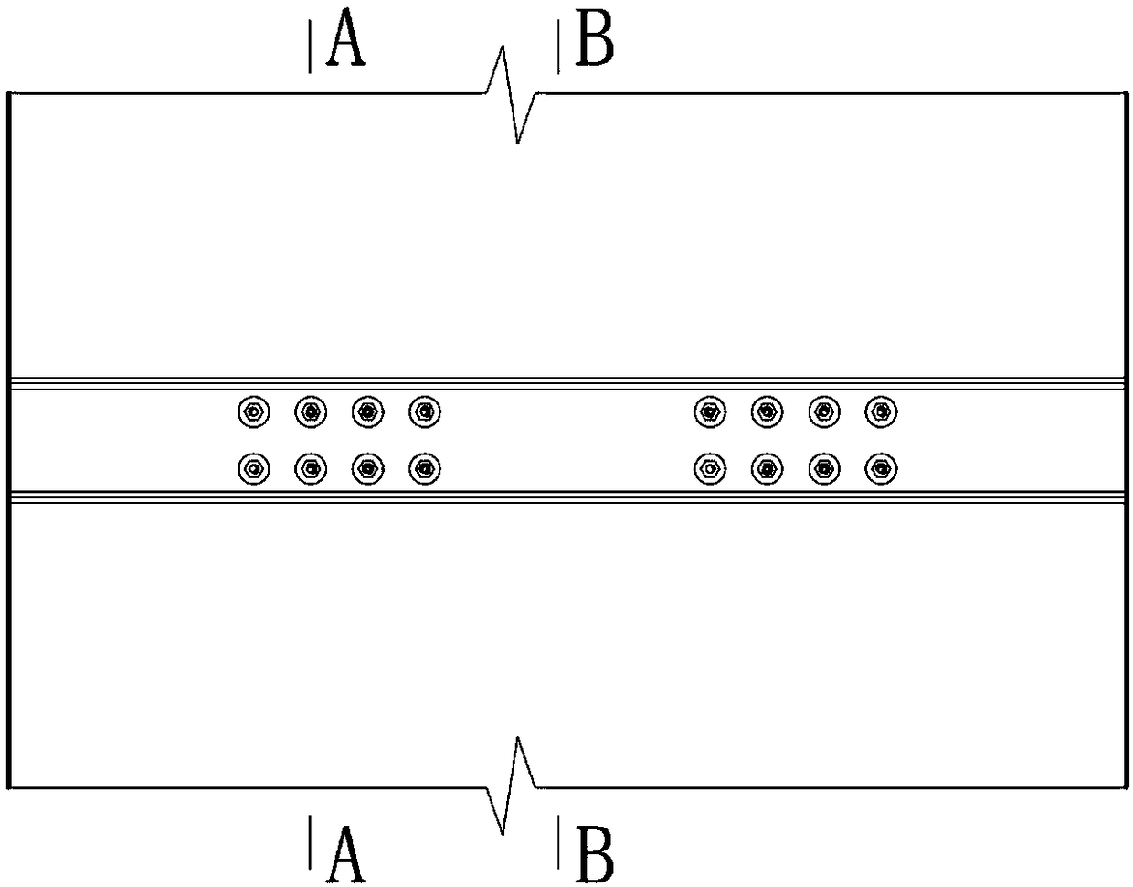 Fabricated type shear wall vertical connection energy dissipation structure and construction method thereof