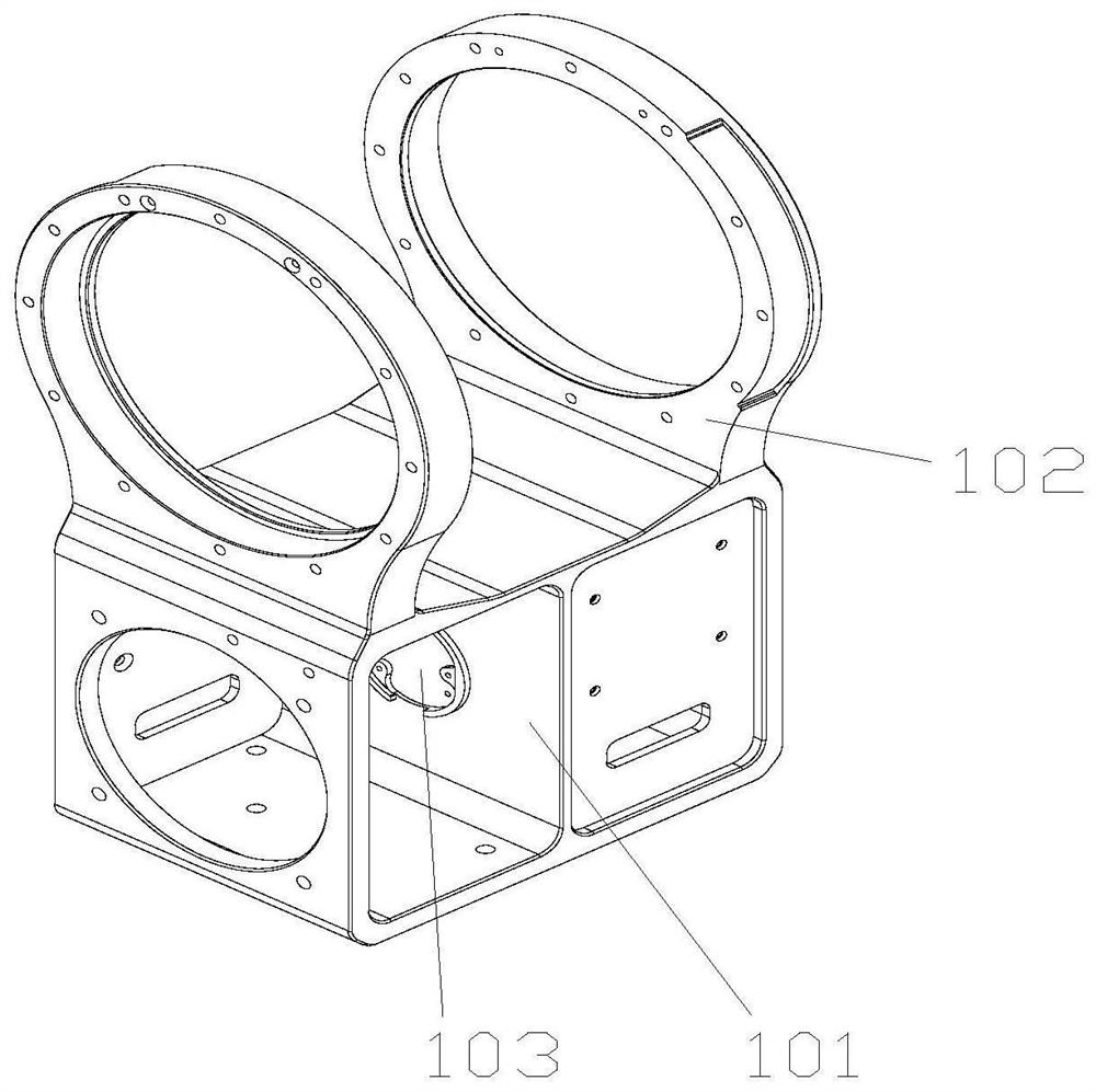 Two-degree-of-freedom differential type mechanical arm joint module