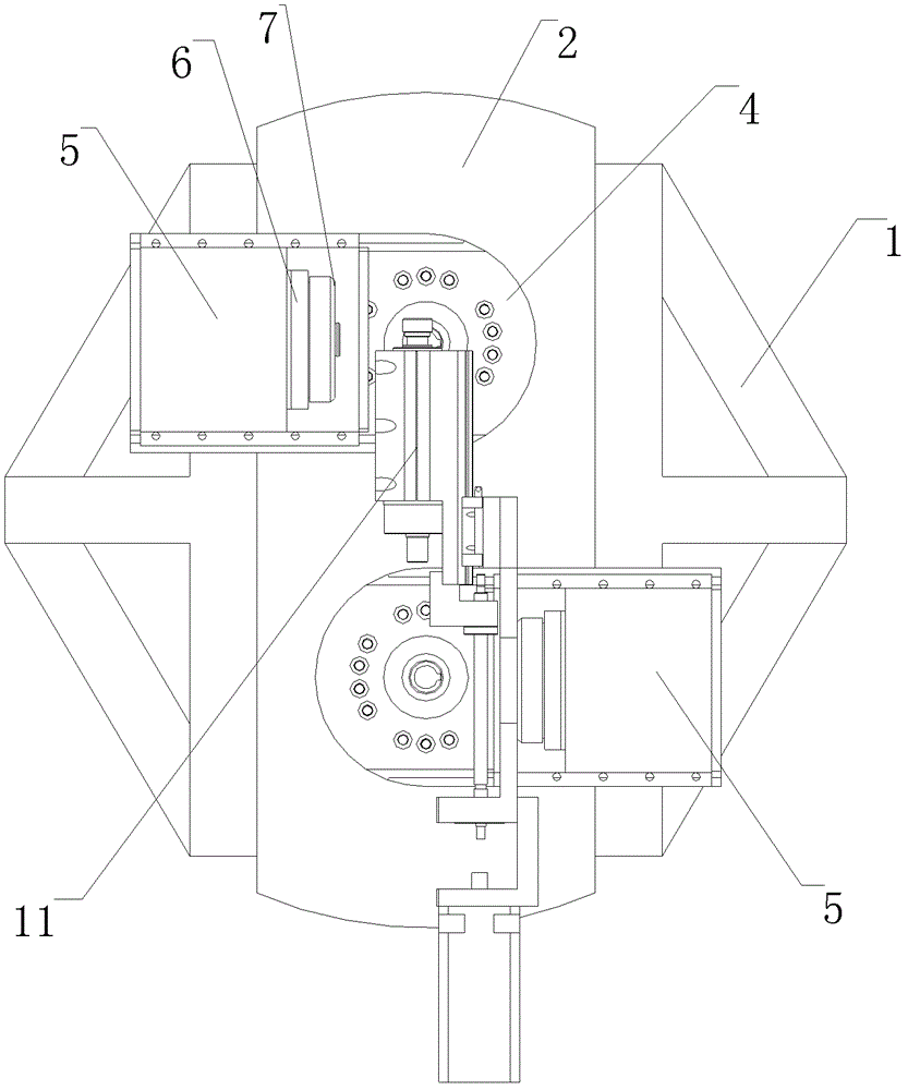 A five-axis linkage machine tool with four rotations and one translation