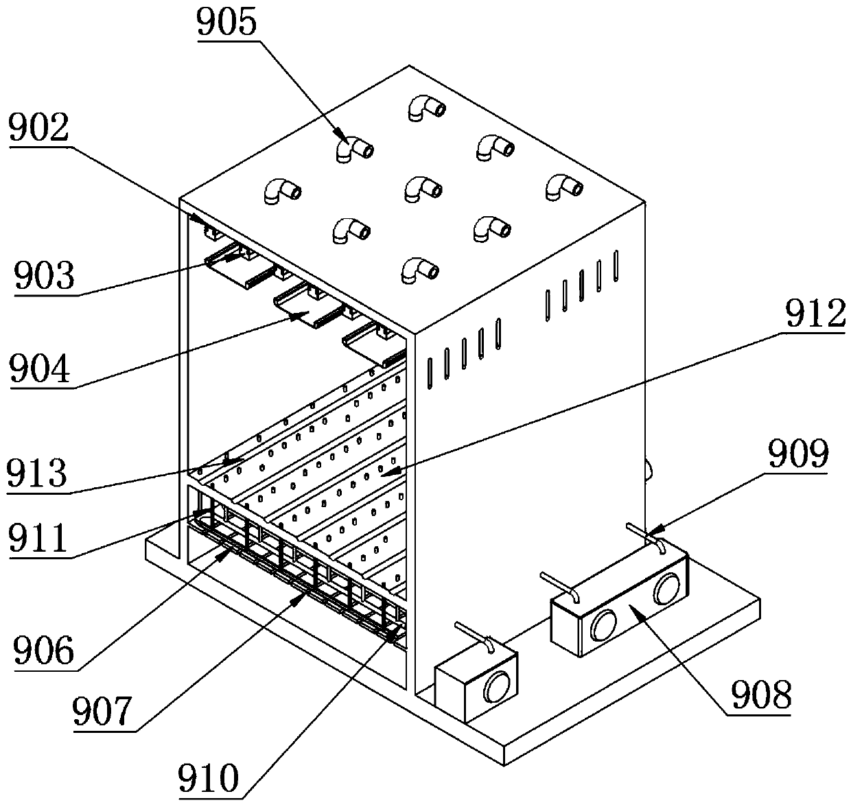 Full-automatic jerky preparation equipment for biological food and jerky preparation method