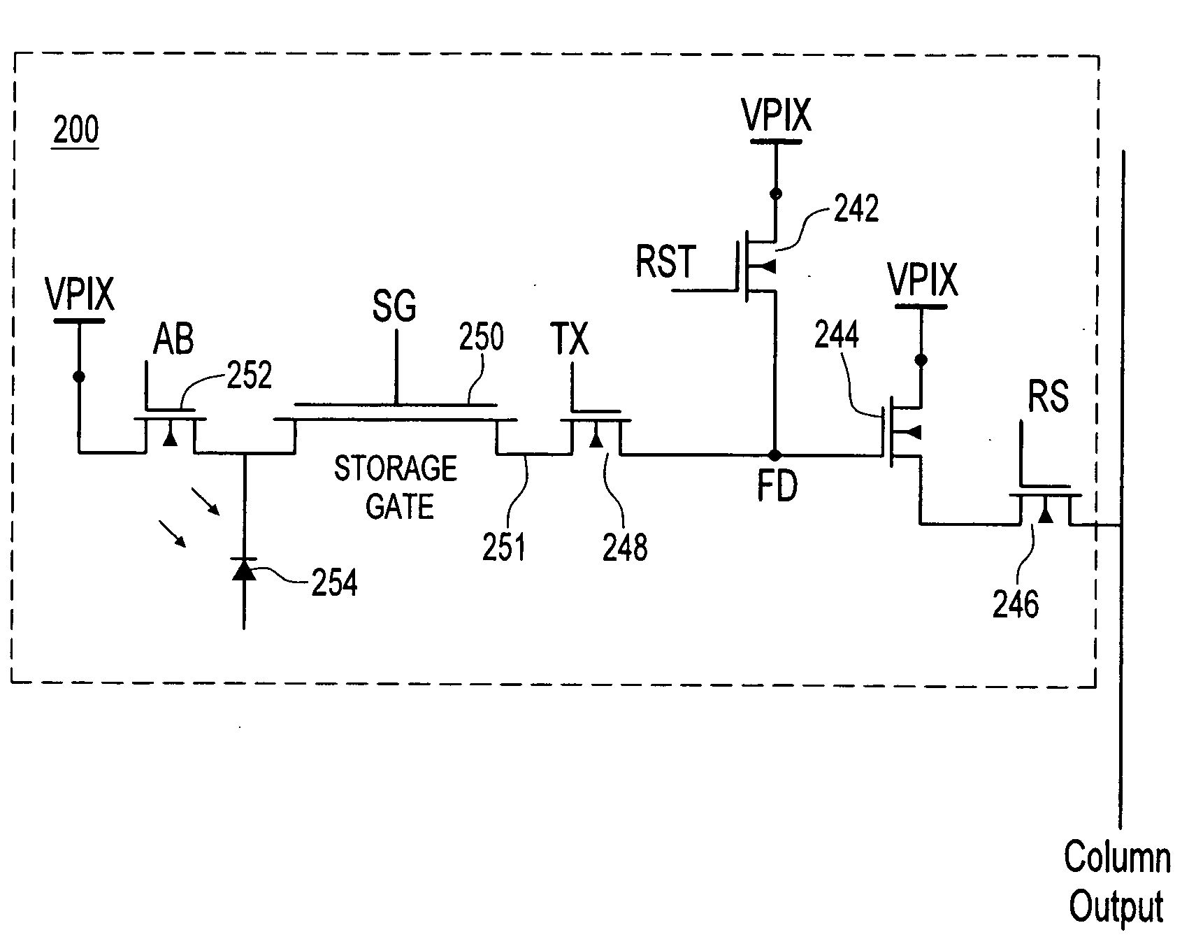 Method and apparatus providing dark current reduction in an active pixel sensor