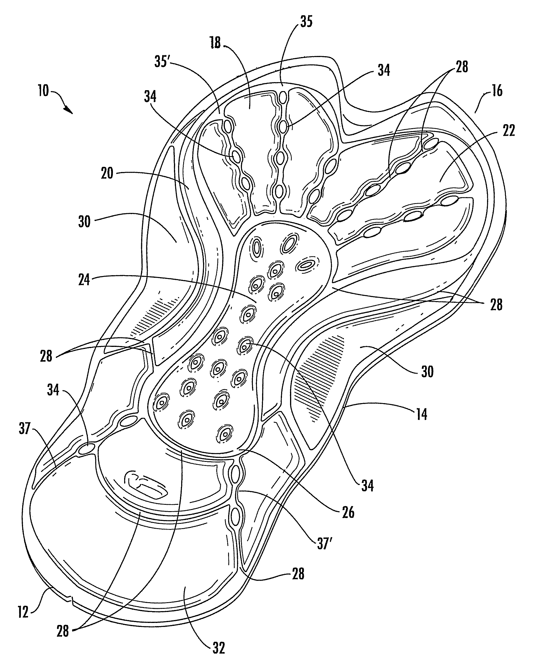 Seat pad for cyclist garment and method of manufacture