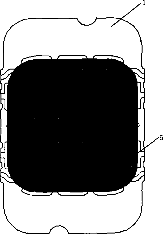 Metal carrier band for packaging noncontact module with large size