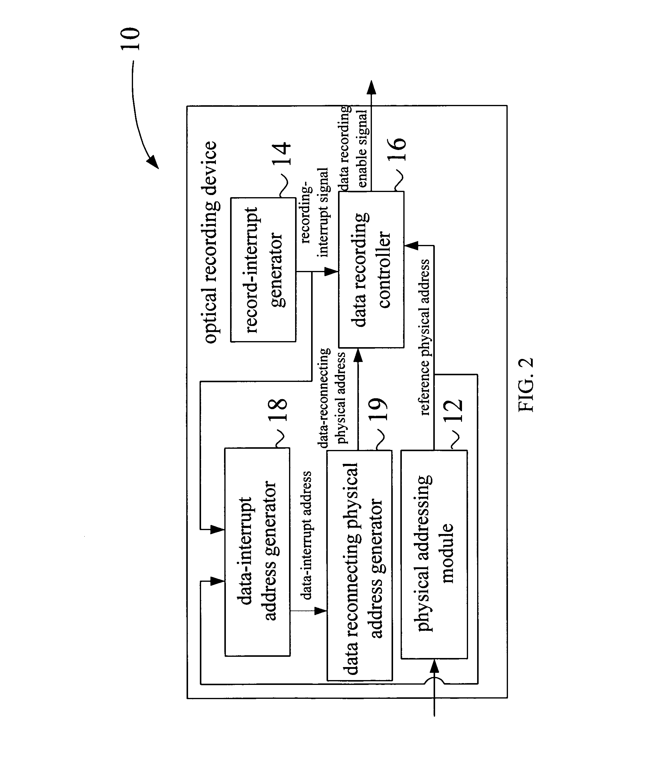 Device and method for connecting interrupted recording