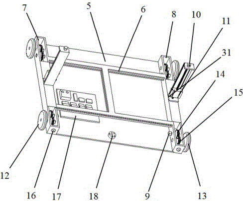 Intelligent express sorting vehicle