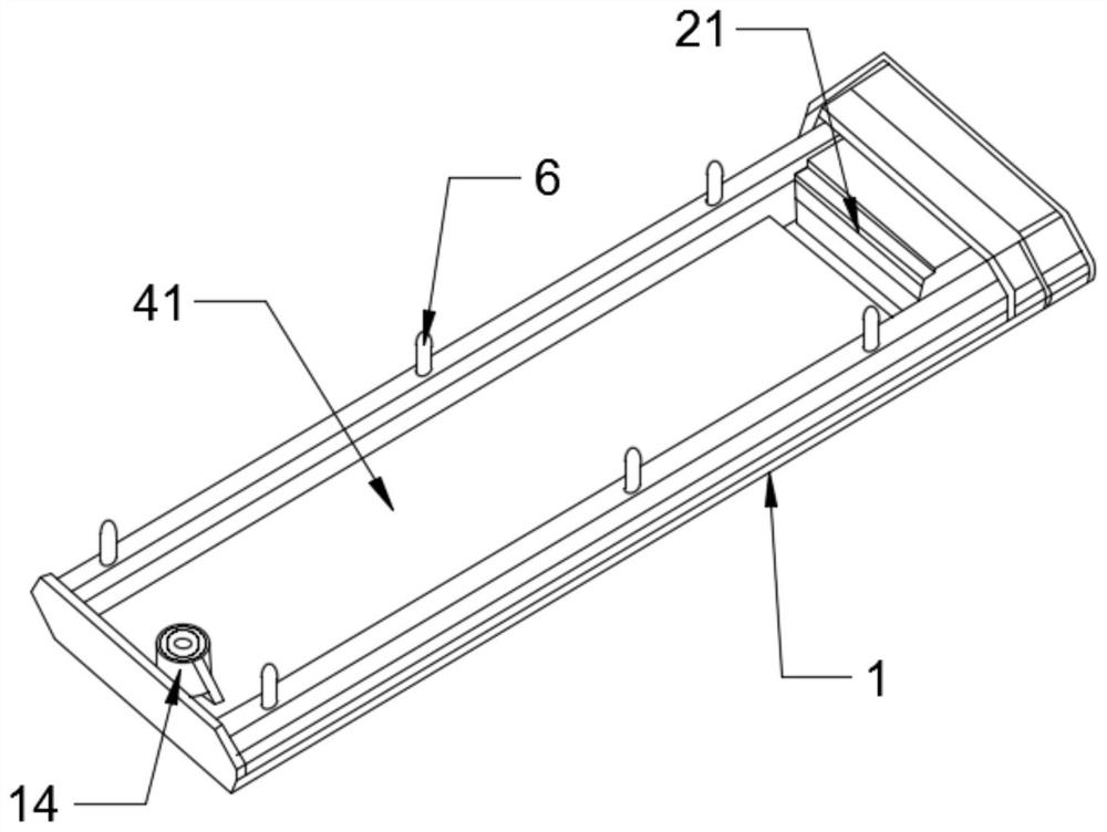 A protective fixing structure for computer hardware