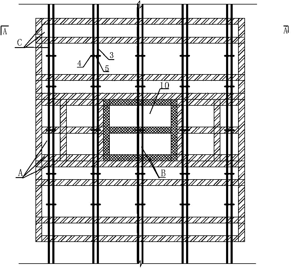 Small-radius arch ring construction method of arch bridge of continuous slab