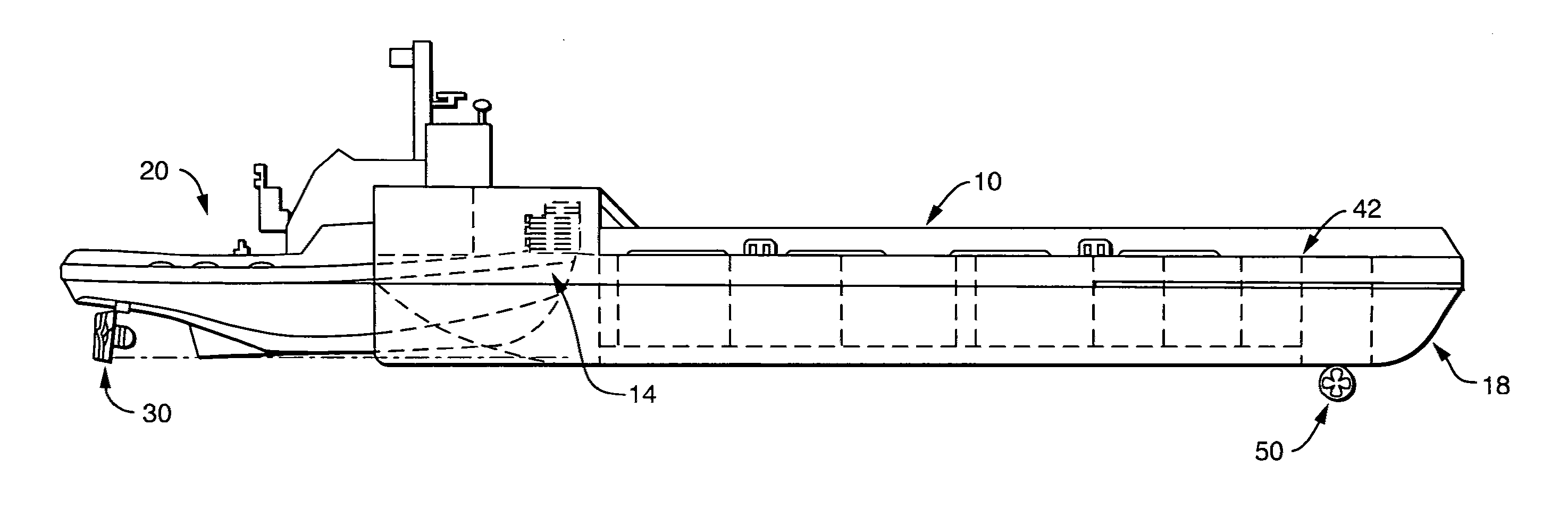 Tug-barge offshore cargo transport