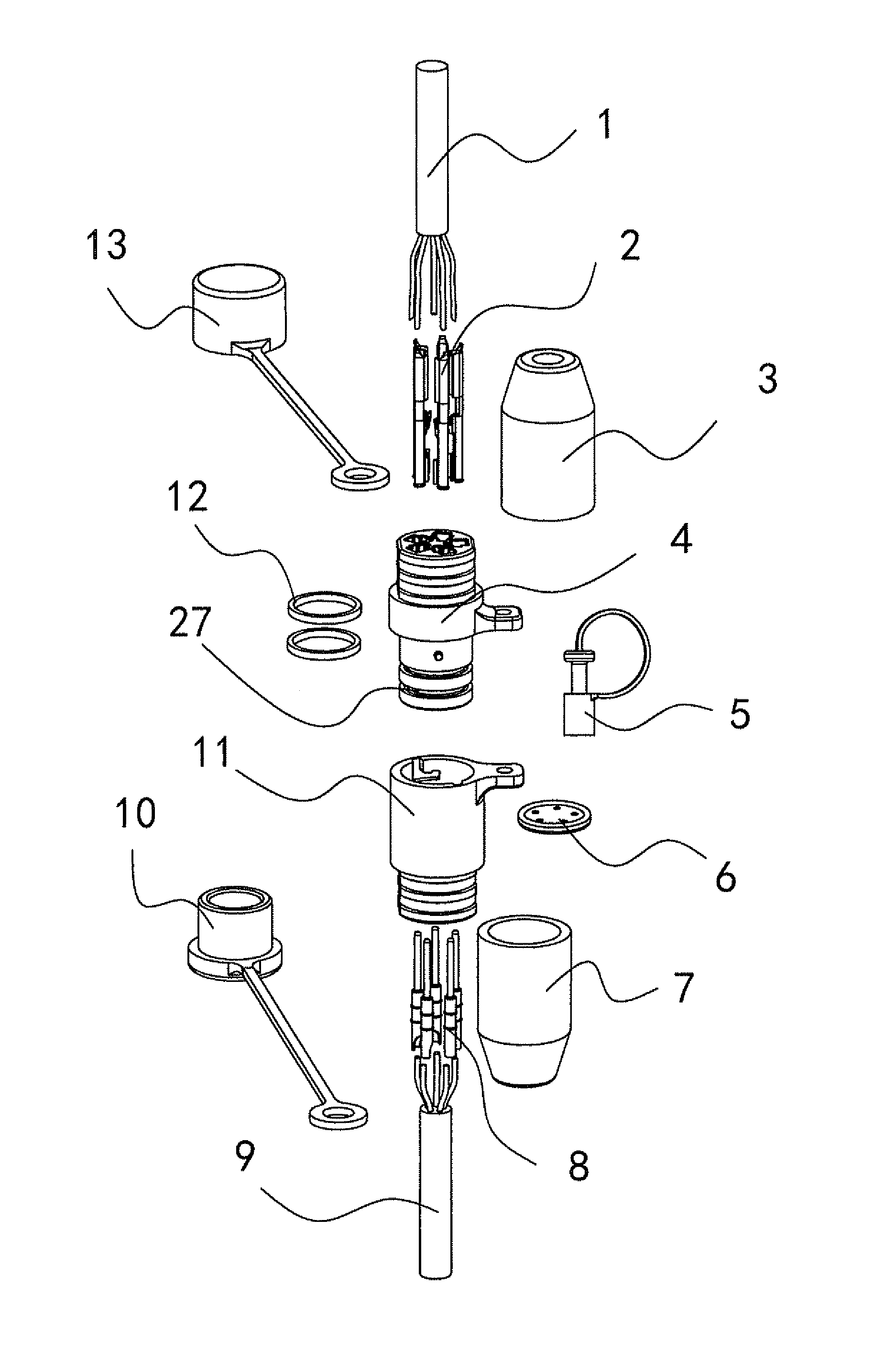 Quick-connection outdoor waterproof electrical connector