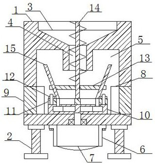 Centrifugal heavy metal waste treatment device for environmental protection