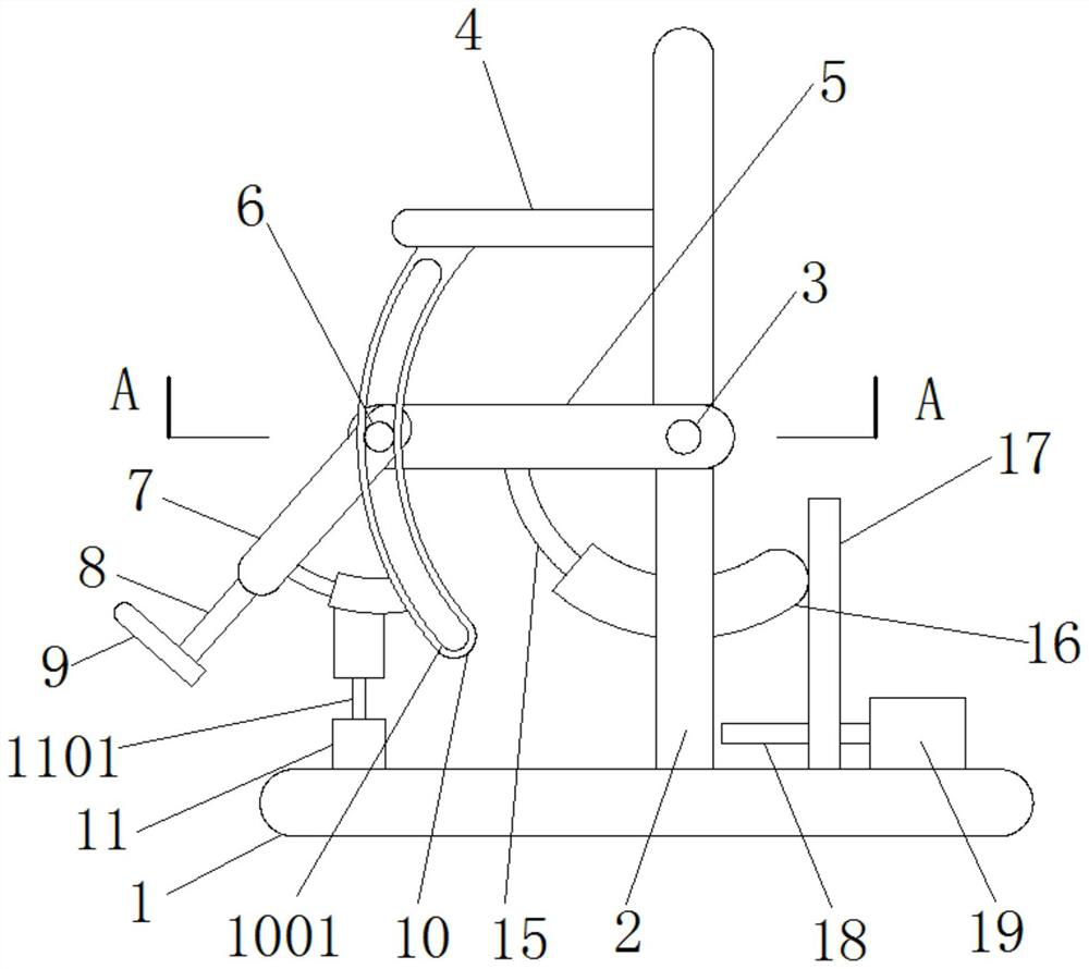 An orthopedic leg recovery free training device