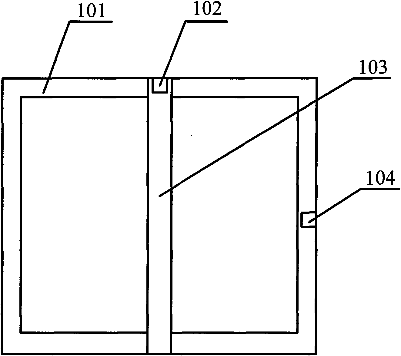 Mounting device for LED display screen and LED display screen