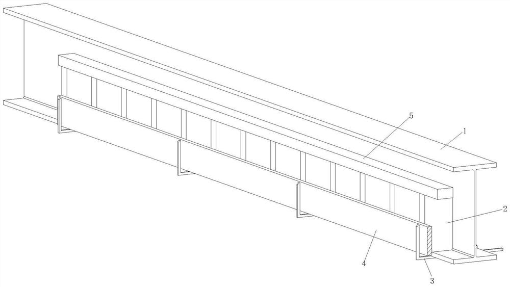 Fabricated steel structure self-supporting floor slab system edge cantilever end constraint structure