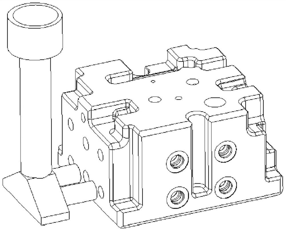 A kind of 3dp preparation method of integral sand mold