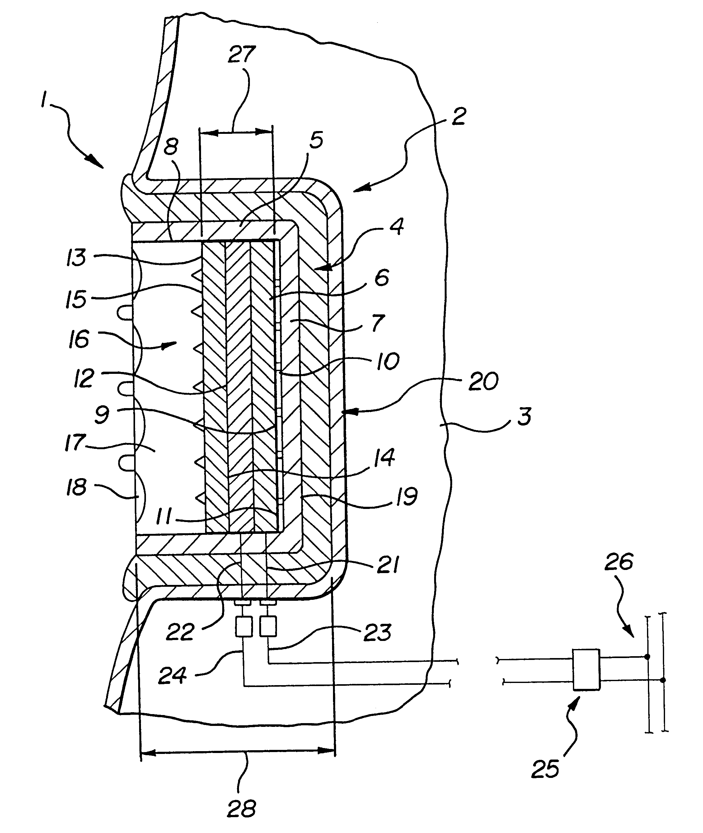 Mirror having an illuminated film for signaling and general illumination