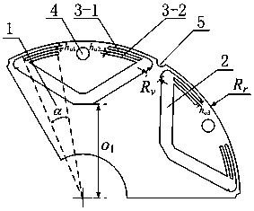 Rotor structure of a built-in permanent magnet synchronous motor