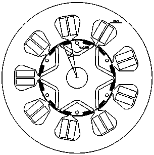 Rotor structure of a built-in permanent magnet synchronous motor