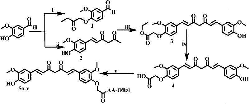 Amino acid modified curcumin, synthesis method thereof, and application thereof