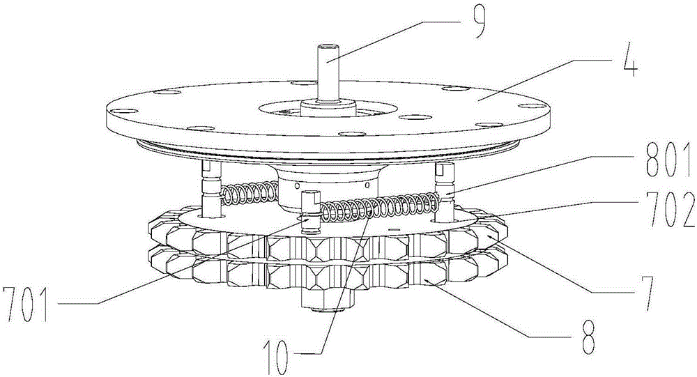 A rudder angle feedback device