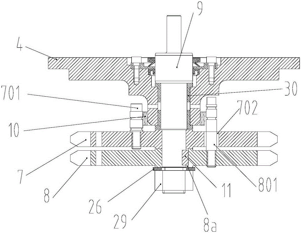 A rudder angle feedback device