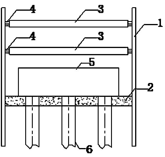 Foundation pit construction method employing steel sheet piles as support cofferdam