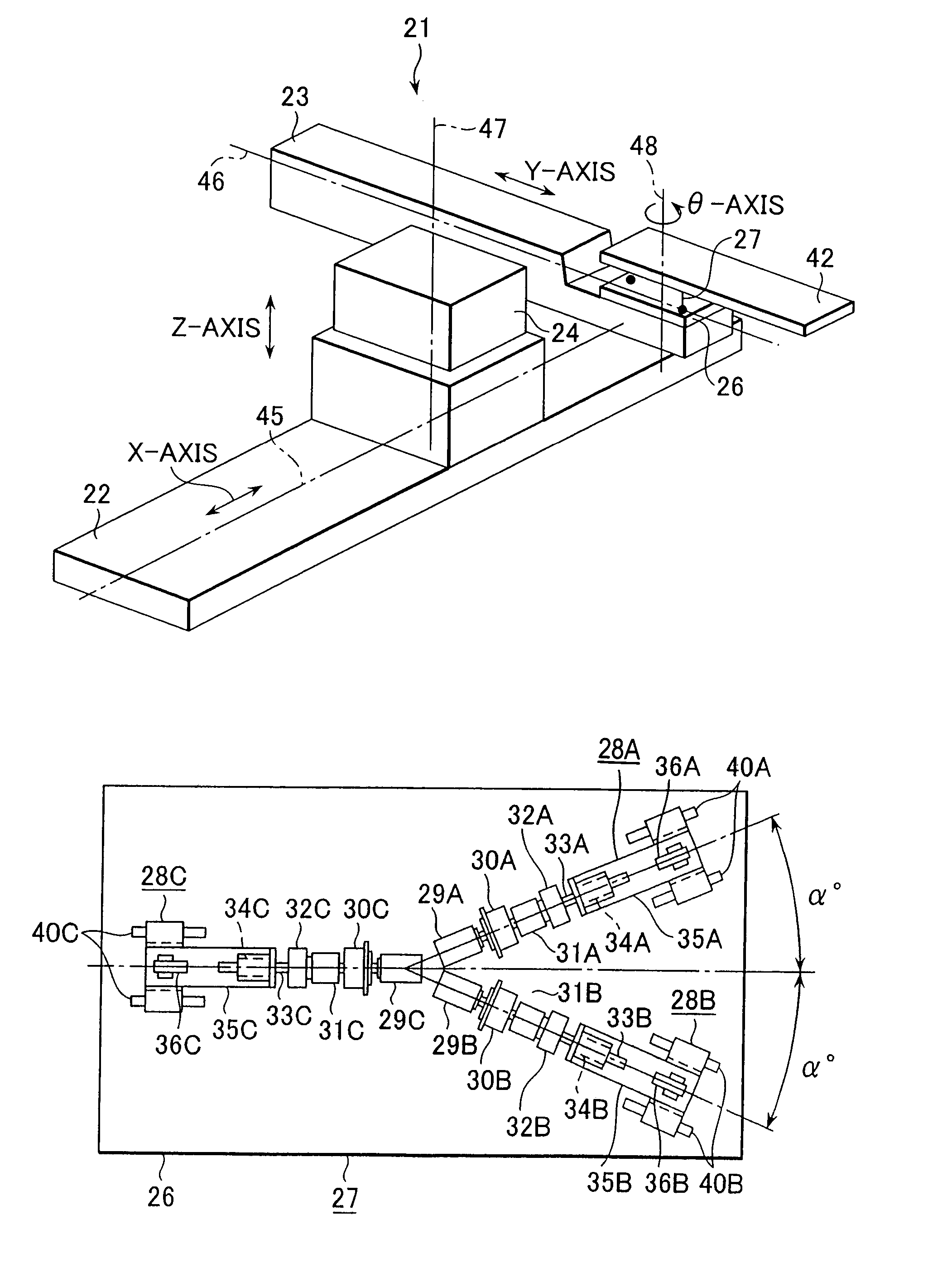 Radiotherapeutic bed apparatus