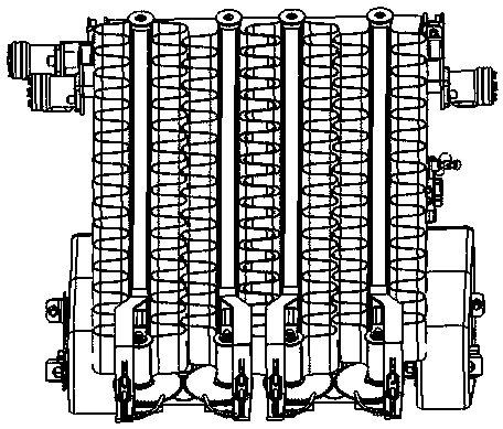 Crawler-type self-walking double-row cabbage harvester