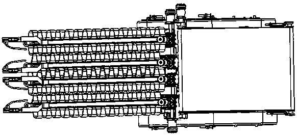 Crawler-type self-walking double-row cabbage harvester