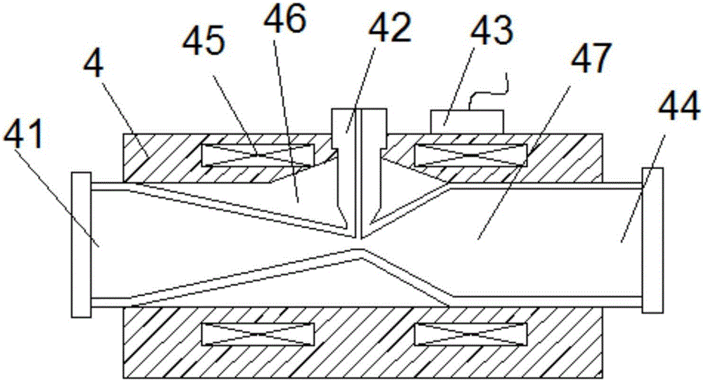 Liquid-magnetization-based high-concentration gas-liquid two-phase mixed atomizer