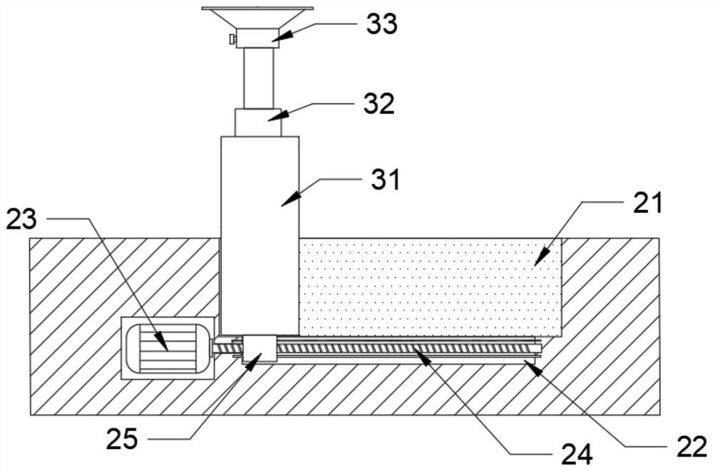 An auxiliary device for laying tiles indoors