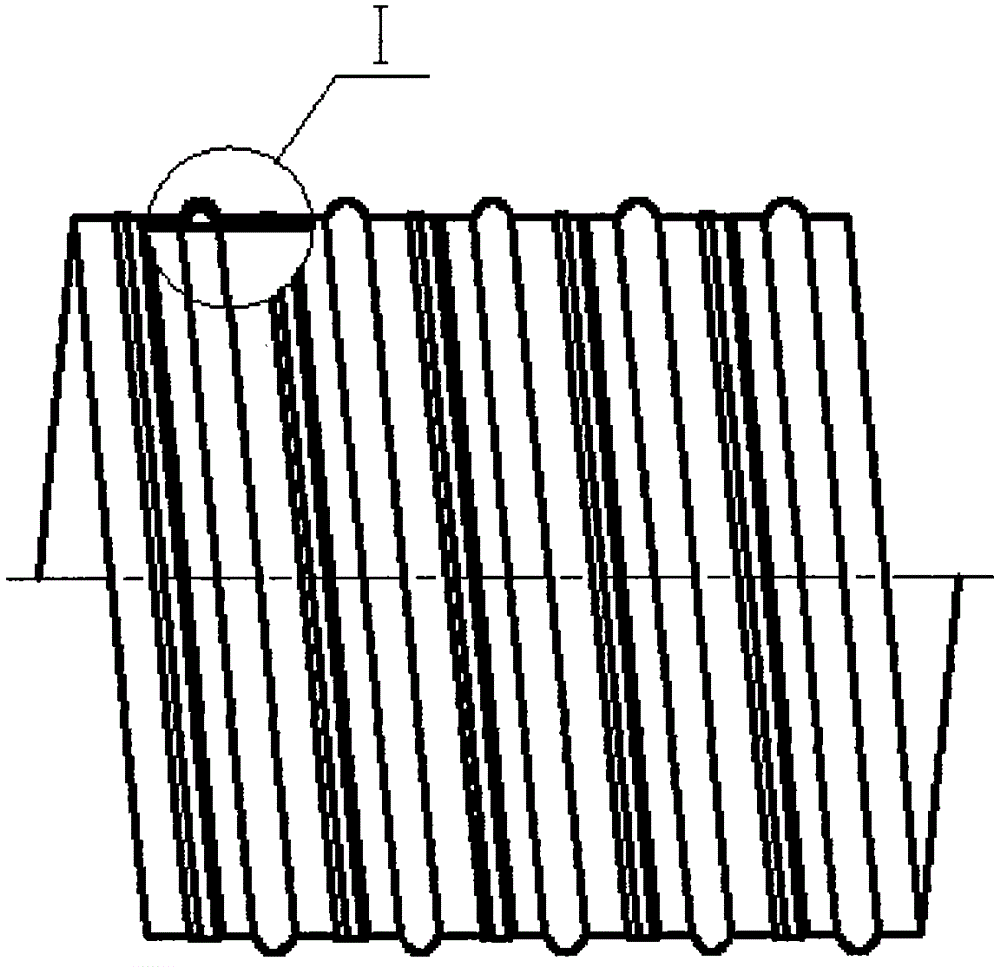 Device and process for producing steel-plastic winding and welding corrugated pipes