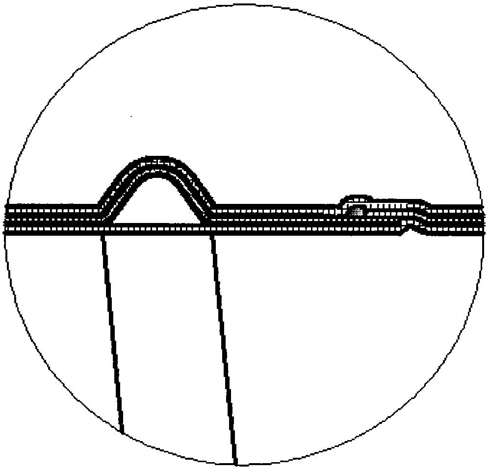 Device and process for producing steel-plastic winding and welding corrugated pipes