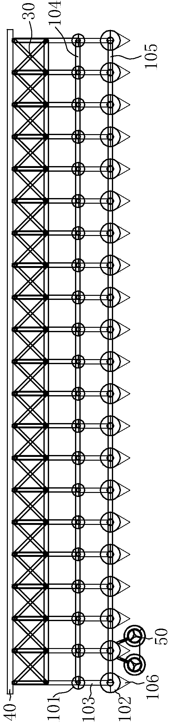 Composite material offshore very-large floating structure