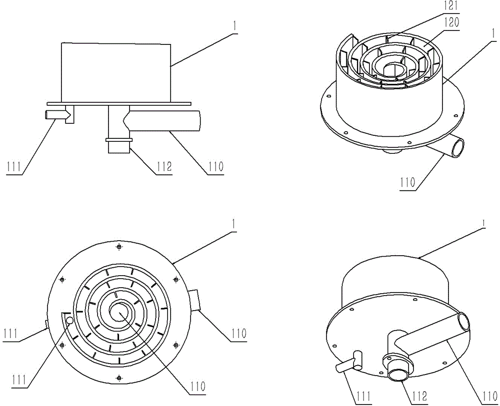 A small sewage sedimentation device