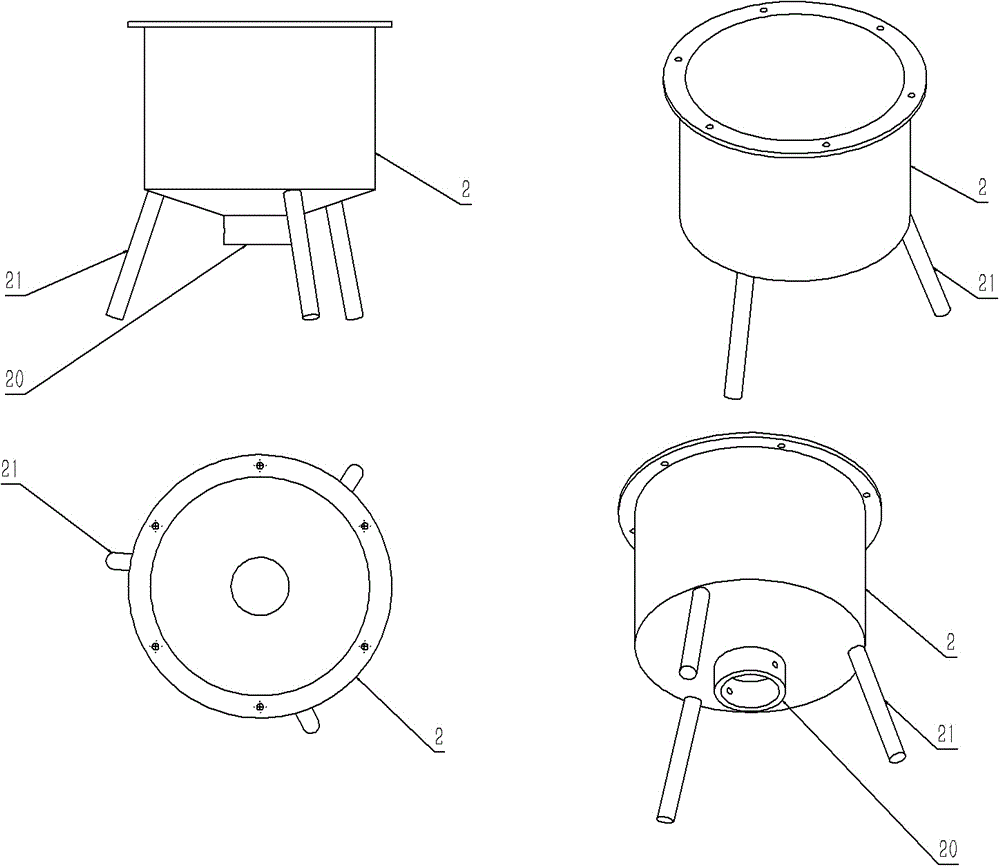 A small sewage sedimentation device