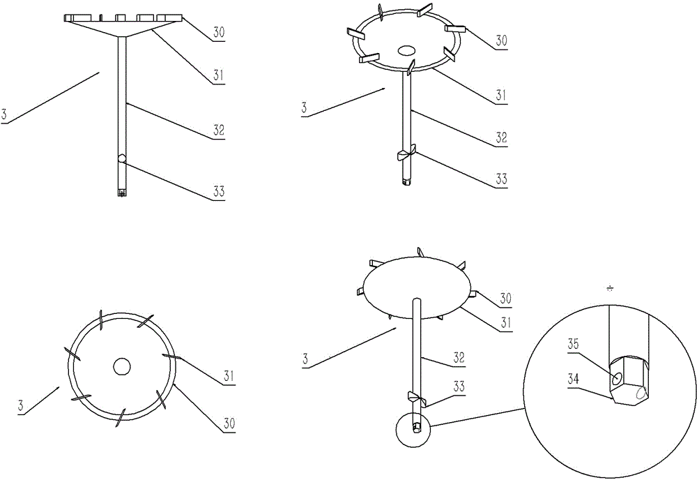 A small sewage sedimentation device